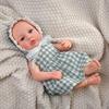 17.72inch Reborn Dolls Cloth Body Lovely Soft Dolls 45cm Realistic Dolls No Hair Adorable Reborn Toys For Adults Birthday Gifts