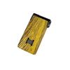 Windproof Dual-Flame Refillable Butane Torch Lighter with Adjustable Jet Yellow Wood Grain Design Cigarette Accessory Gift