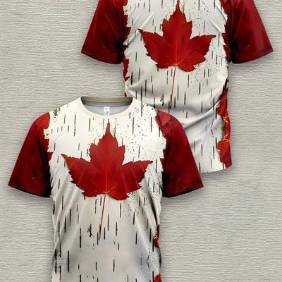 Mode homme T-shirt homme imprimé 3D col rond manches courtes, street wear tendance
