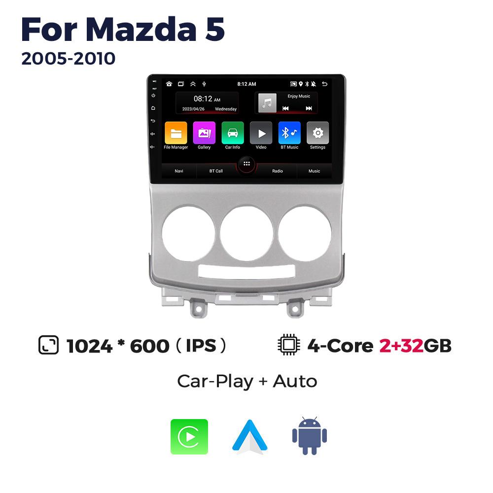 Navifly New Android Car Radio Multimedia Video Player For Mazda 5 2005-2010 GPS Navigation BT Carplay Auto 2Din Stereo Receiver
