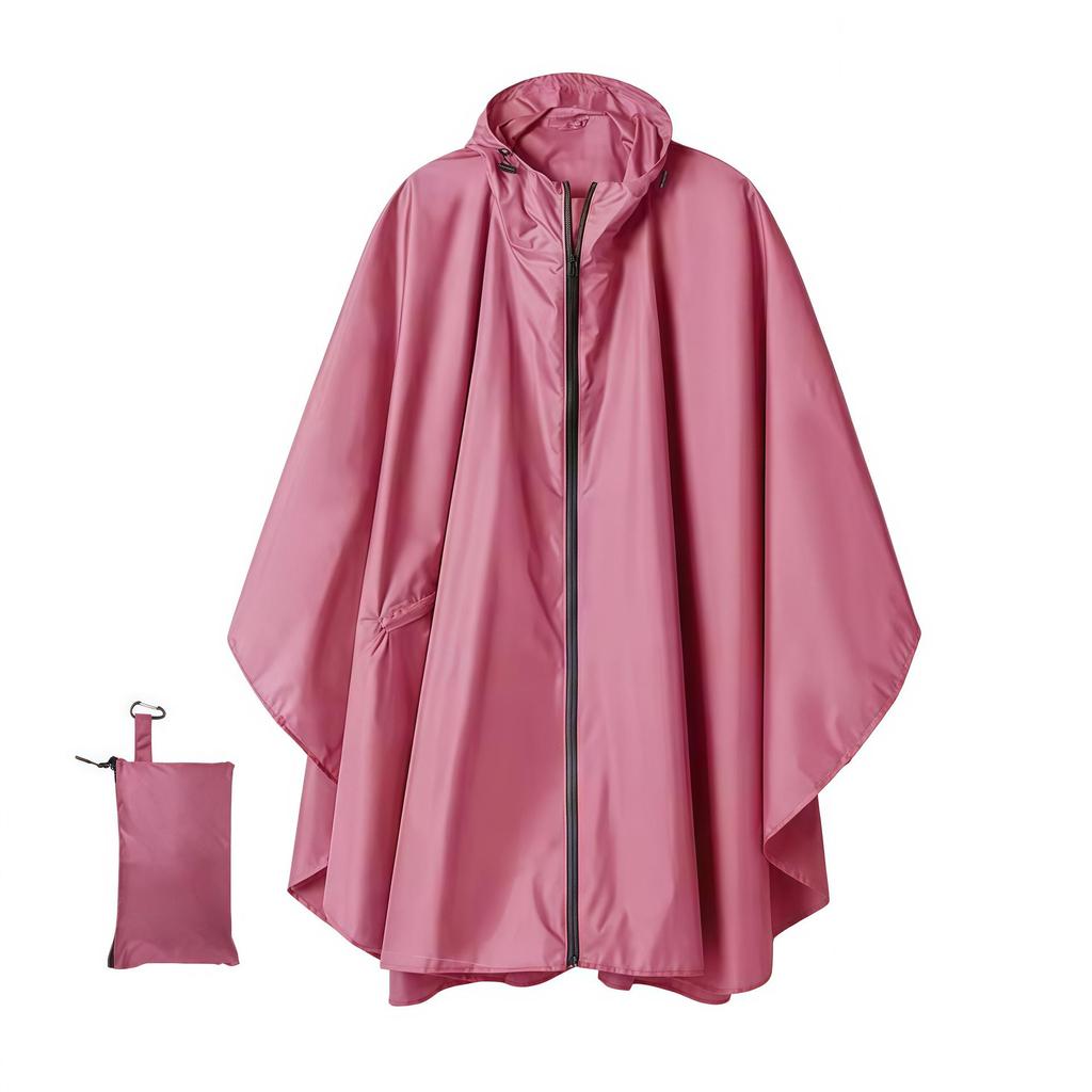Imperméable de Pluie à Capuche Manches Imperméable Poncho de Pluie Grande Taille Portable Housse de Pluie Randonnée Voyage Unisex