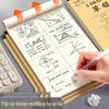 Partitioned Math Scratch Notebook for Students: Elementary To High School - Kraft Cover