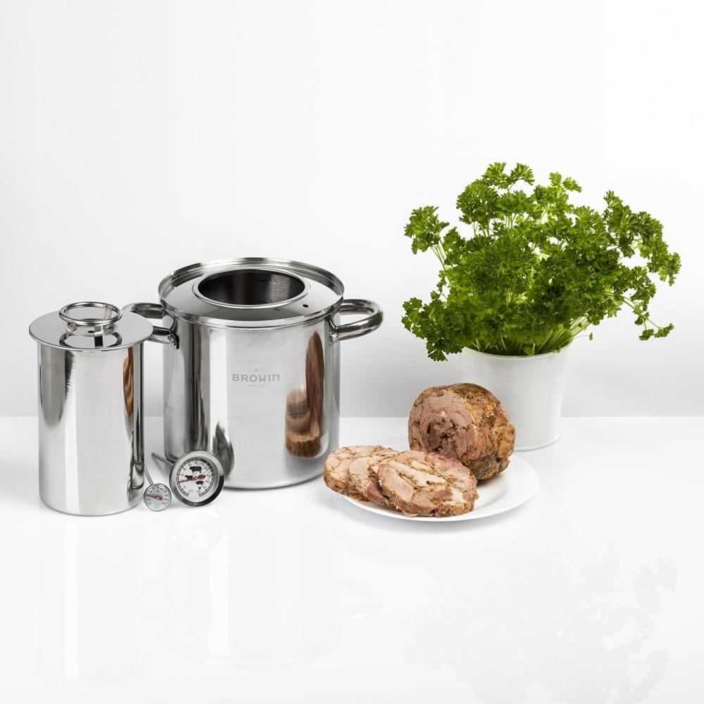Set mit Wassermantel - Schinkenmacher 1,5 kg + Topf