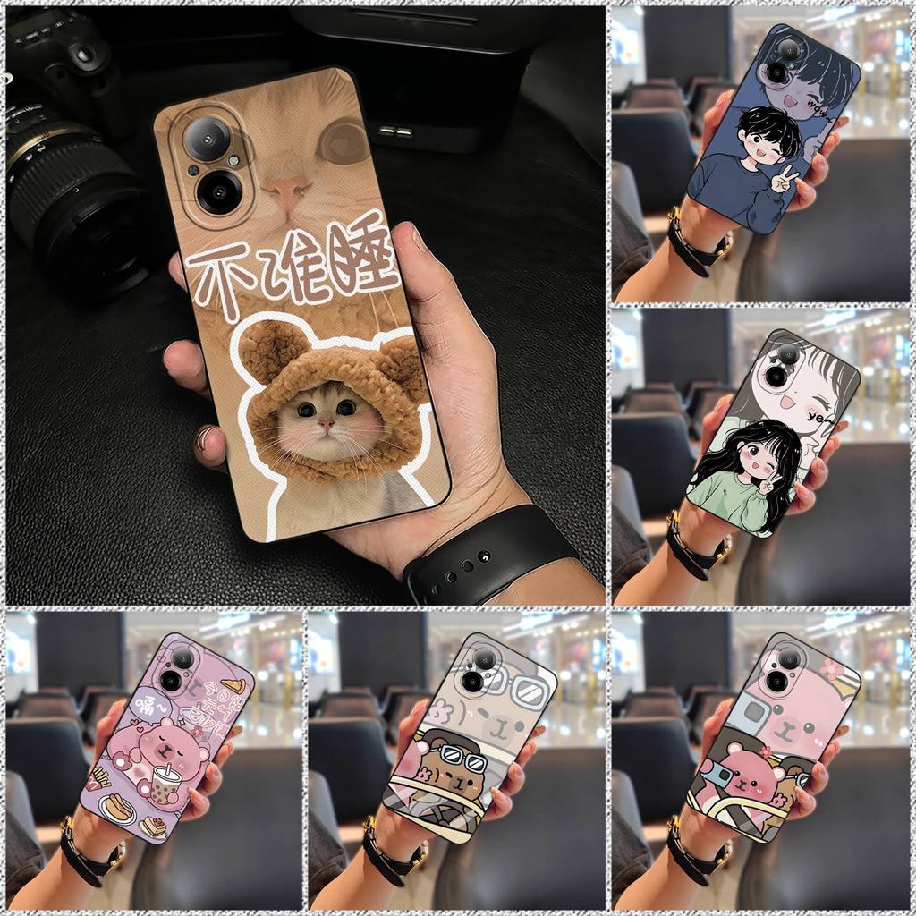 Fashion Design Silicone Phone Case For Realme C67 4G/Realme12 Lite Protective Soft Case Cartoon Phone Pouch Shockproof