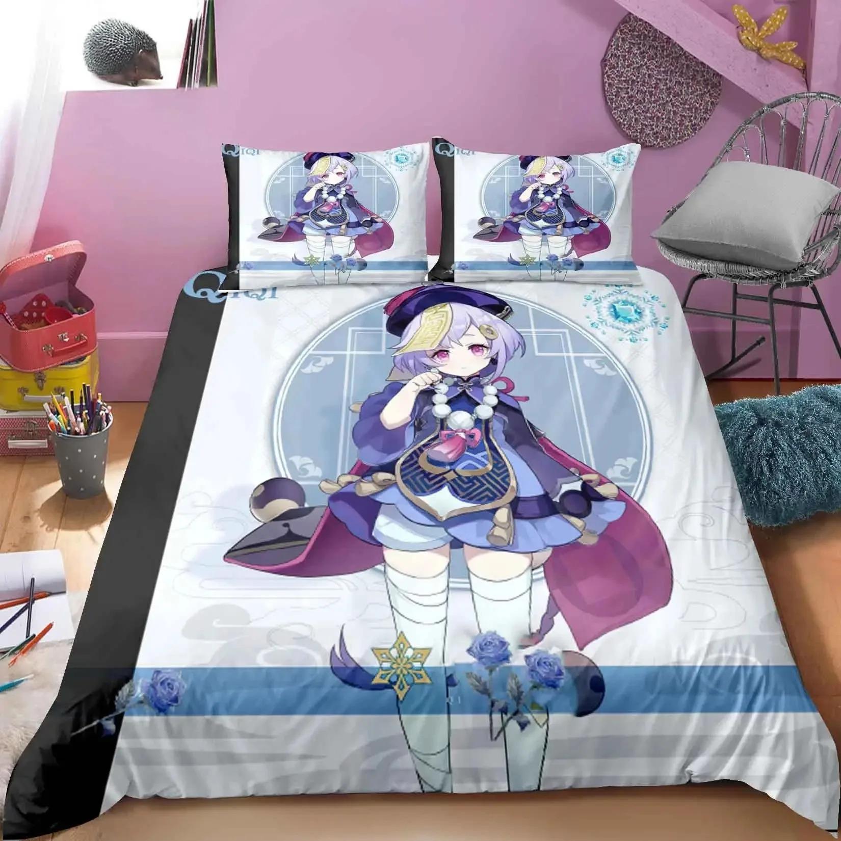 

Comforter Genshin Impact Bedding Set For Bedroom Soft Modern S Comefortable Kids And Comforter (quilt)-EU Single(135*200cm)3pcs