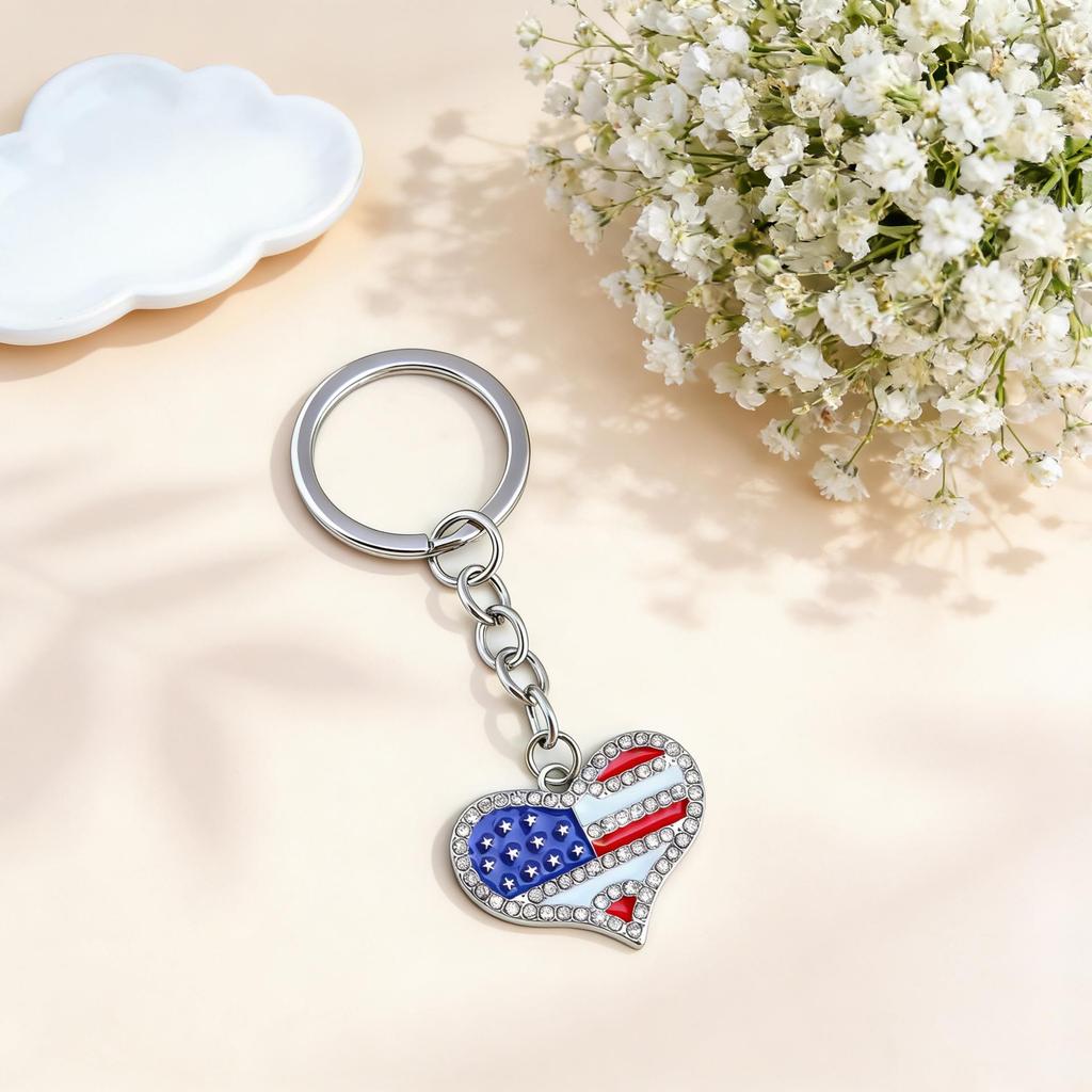 Independence Day Keychain - Fashion Bag Pendant & Decorative Accessory