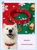 Cross-border Ready-Stock Pet Dog Collar PU Leather Instagram Style Corgi Teddy Non-Choking Christmas Pendant