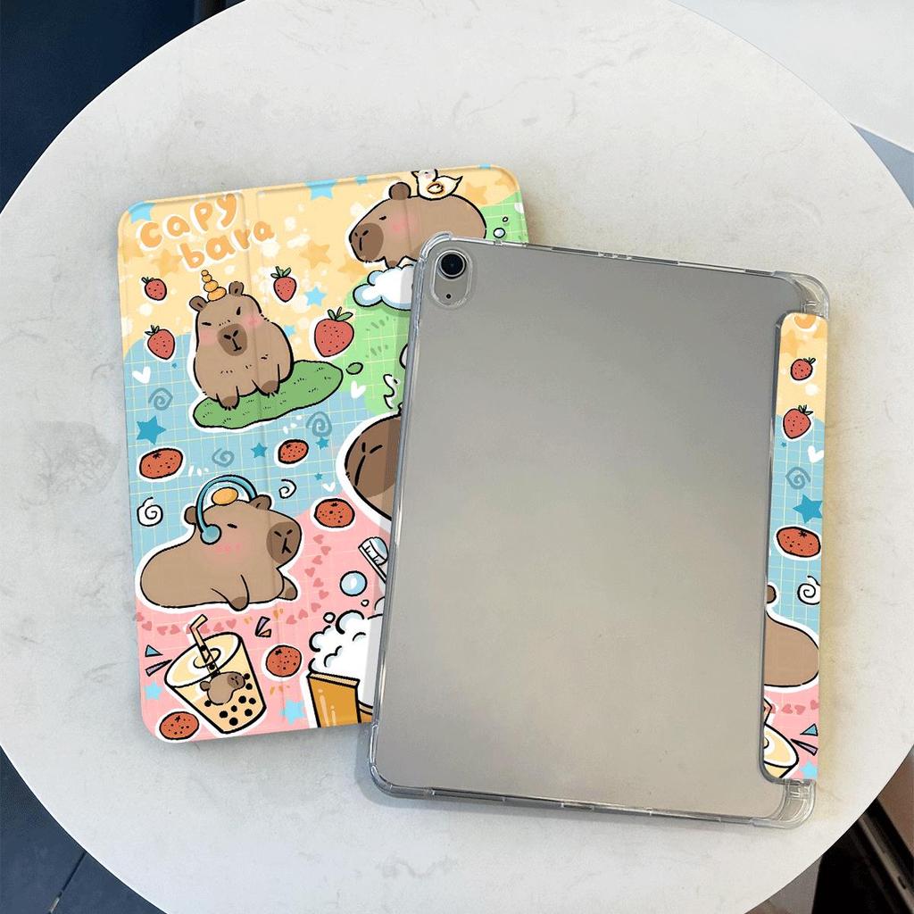 Chytrý obal Capybara pro iPad Pro 11 Ipad Mini6 8.3 Ipad 5/6. generace 9.7 Air 2/3 10.5 10.2 7./8./9. generace 10. Funda Air 5/4. generace