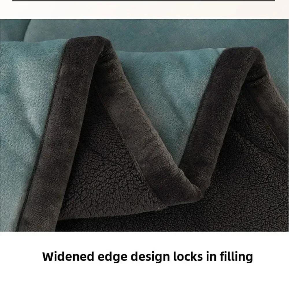 2025 NEW Winter Keep Warm Wool Throw Blanket for Sofa Winter Blanket King Size Home Warm Plaid Comforter Bedspread Bedding Sheet