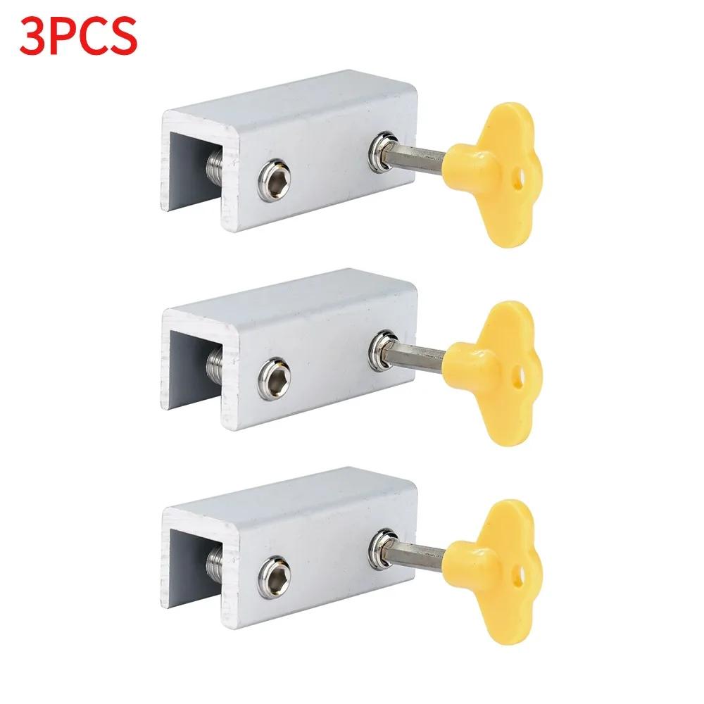 1-10PCS Adjustable Window Lock Stopper Safety Locks Restrictor for Baby Kids Non Punch Sliding Door Window Limit Lock Hardware