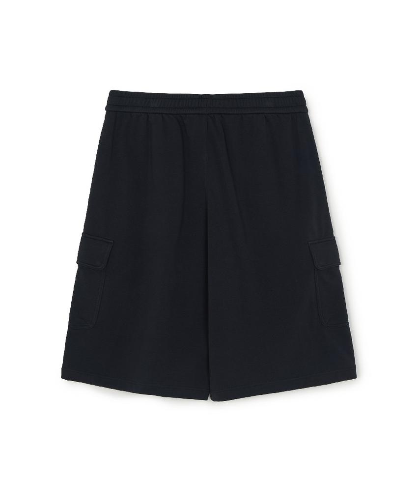 Emelbi Basic Small Logo Cargo Bermuda Pants Ny (Black)