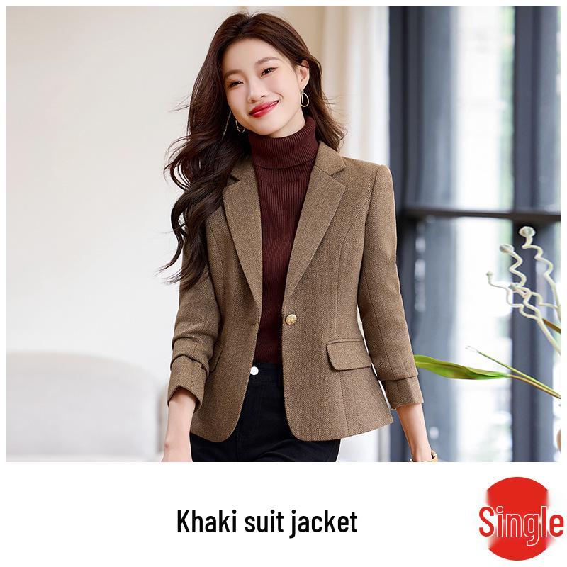 Women's Wool Casual Blazer Autumn Winter 2025 - Short European American Style