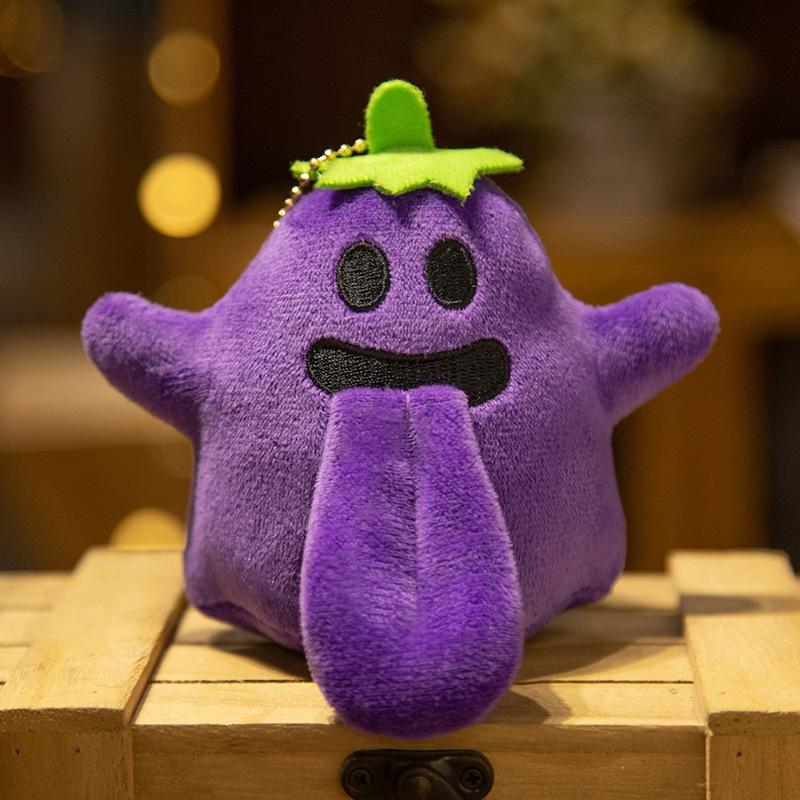 Plush Toy Cute Angel Ghost Tomato Money Bag Devil Pendant Cartoon Outfit Decoration Doll Hanging Decoration Keychain