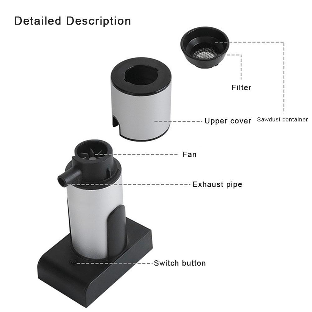 Przenośny pistolet do palenia koktajl spożywczy zaparzacz dymu do mięsa łosoś kiełbasa ręczny zestaw do palenia napojów wewnątrz na zewnątrz