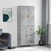 VidaXL Highboard Concrete Grey 69.5x34x180 Cm Engineered Wood 3195991