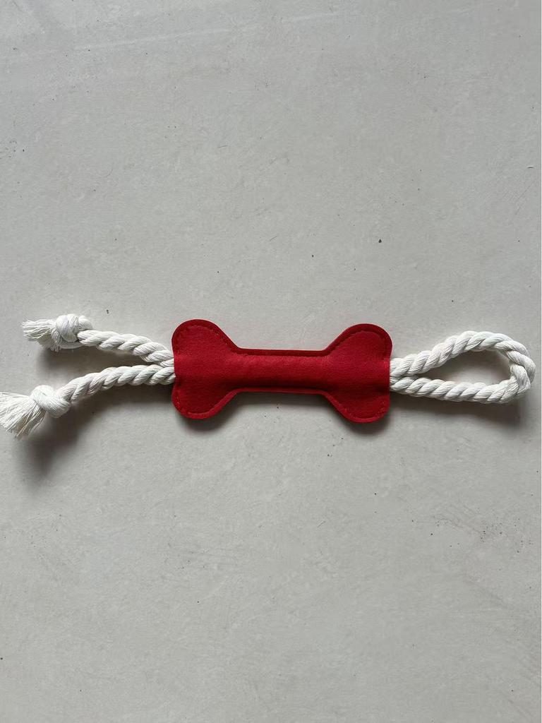 Pet Chew Toys for Cats and Dogs: Felt Bone Shape, Teething Stick, Portable and In Stock