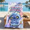 Custom Name Love Stitch Stylish Digital Printing Beach Towel Quick‑Drying Absorbent Blanket for Beach Pool Gym Travel