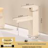 TLXT Cream White Bathroom Faucet