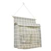 Plaid Sundries Storage Pouches Wall Mounted Bedside Organizer Wall Hanging Bag  Bed Side