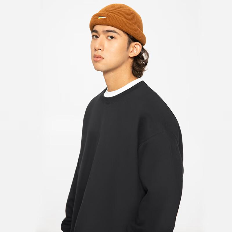 JEEP SPIRIT Herren Schweres Fleece-gefüttertes Rundhals-Sweatshirt