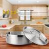 304 Stainless Steel Non-stick Soup Pot with Thickened Composite Bottom for Induction Cookers, Double Handles, Universal Hot Pot for Household Use.