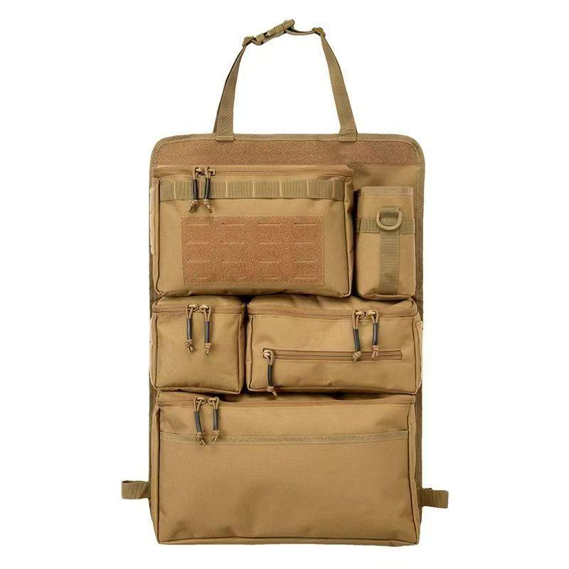 

Tactical Rear Seat Storage Bag - Multi-Compartment Nylon Organizer for SUV Trunks” хаки