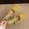 Shallow single shoes women's spring new retro gentle fairy Mary Jane women's shoes flat beanie shoes