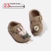 Spring 2026 Children's Non-Slip Soft Sole Leather Shoes with Doll Decoration
