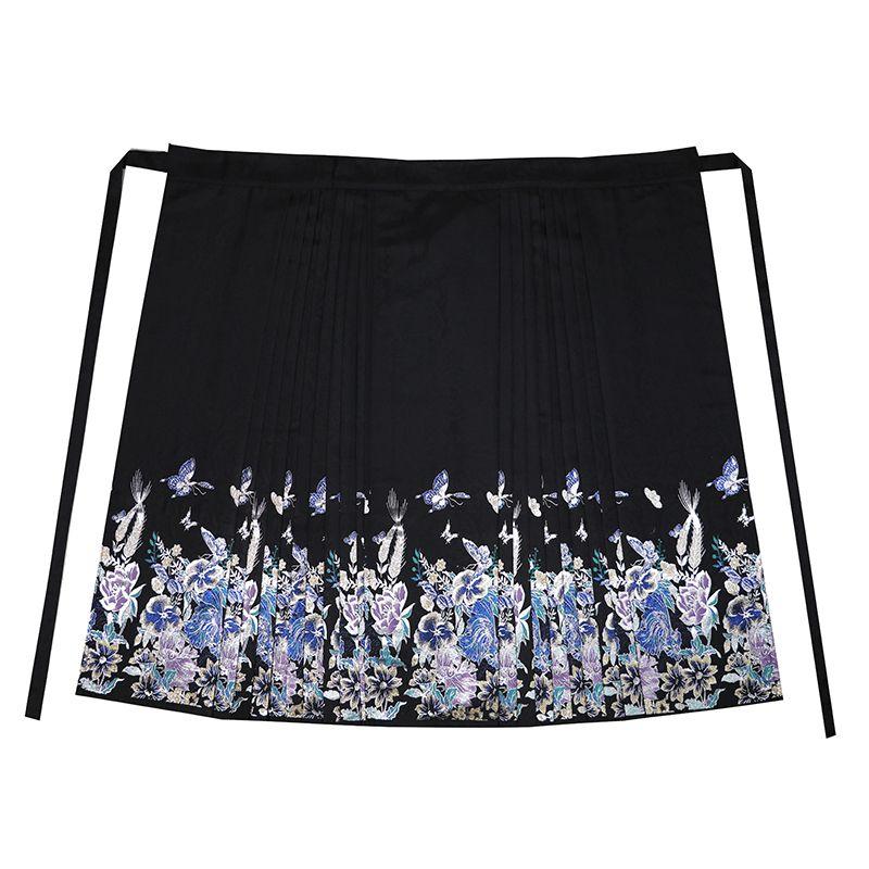 

Оригинальная китайская женская рубашка в стиле династии Мин в стиле ханьфу со стоячим воротником и юбкой с лошадиным лицом L