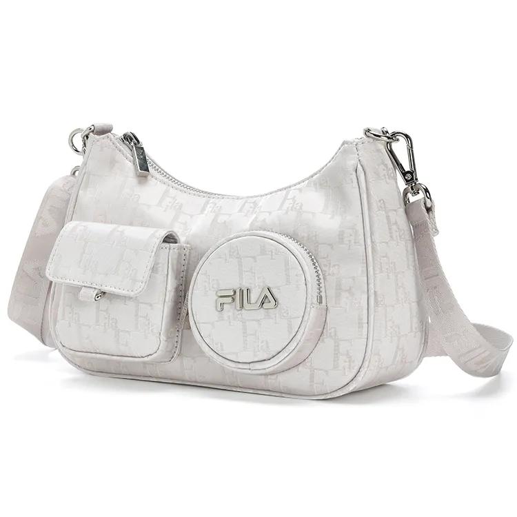 FILA Fashion Fabric Shoulder Bag Regular Women's Heron White (Unisex) Shoulder Bags F13W328165F WT