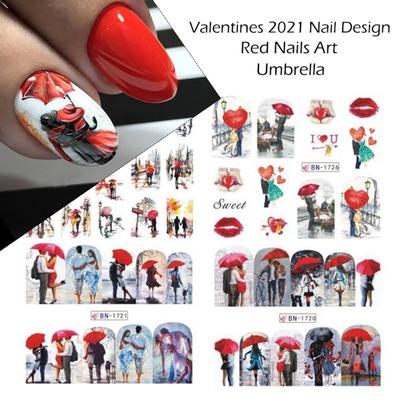 Nagel Aufkleber Romantische DIY Ultra Dünne Valentine DIY Design Decals Maniküre Aufkleber für