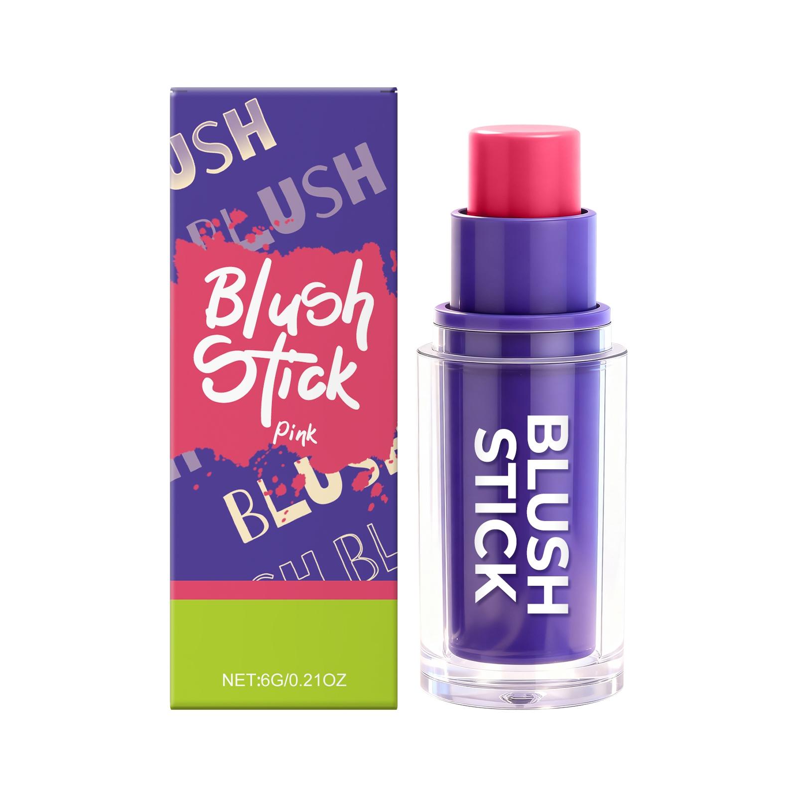 Moisturizing And Silky Blush Stick, Single-color Contouring Blush Cream Stick, Natural And Rosy Cheeks, Three-dimensional Color. One Size