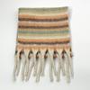Winter new high-end warm thickened scarf women's winter striped soft scarf skin-friendly, fashionable and fresh