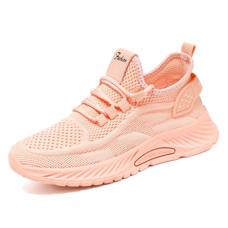 Women's 2024 Spring Fashion Flyknit Running Shoes - Breathable, Casual Sports Sneakers.