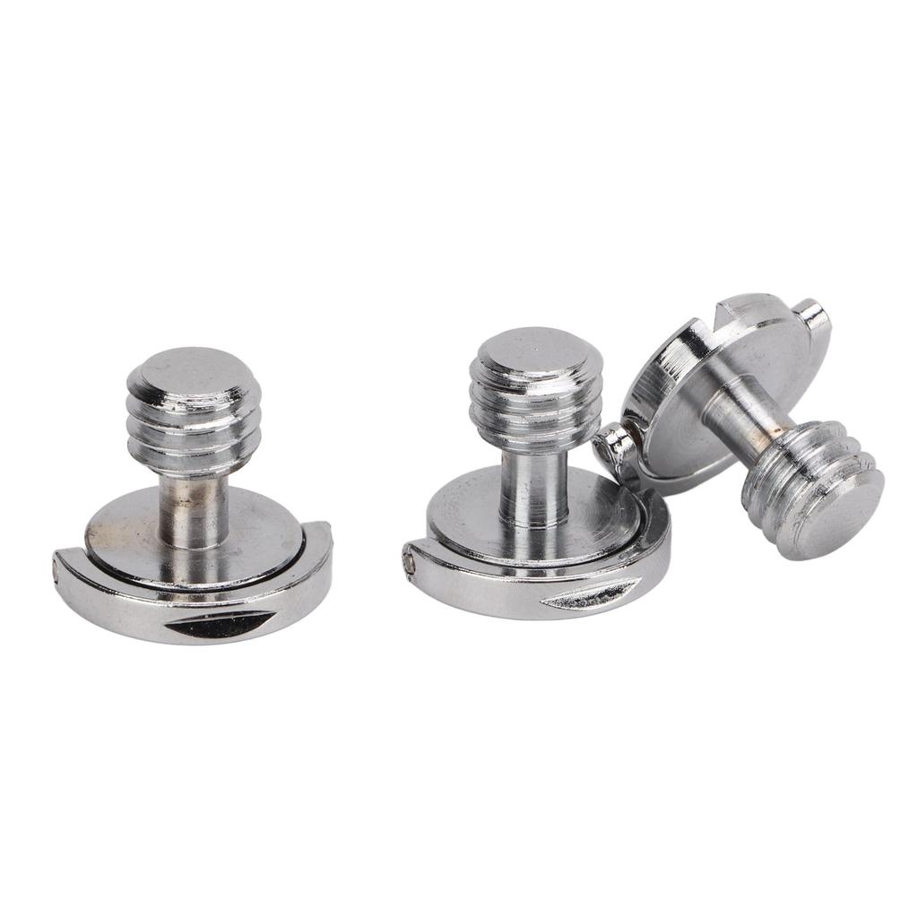 3pcs Camera Screws 3 8in Thread Quick Release Plate Mounting Screw for Photographic Equipment Stand Fill Light Stand