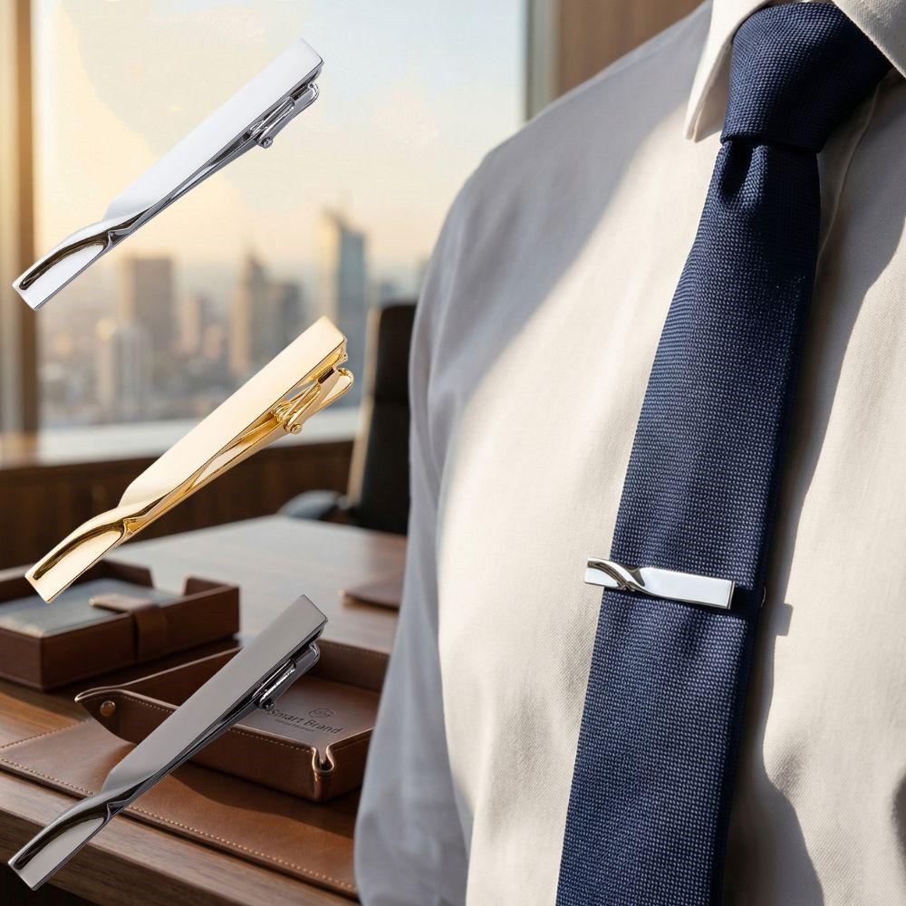 Luxus Krawattennadel Klassisch Einfache Klemme Goldfarbe Männlich Business Hochzeit Krawattenclip Klemme Nadel Schmuck Krawatte Hochzeitsgeschenke