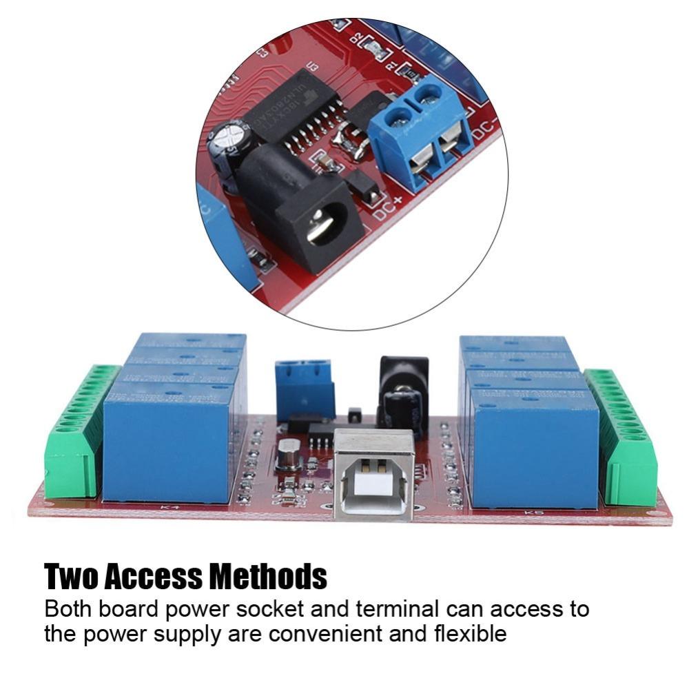 5V DC USB Relay Module 8-Channel Intelligent Control Module Computer Control Module USB Control