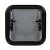 14.6x14.4in RV Exit Window Rounded Double Layered UV Resistant Push Out Window with Sunshade Curtain Mesh Screen for RV