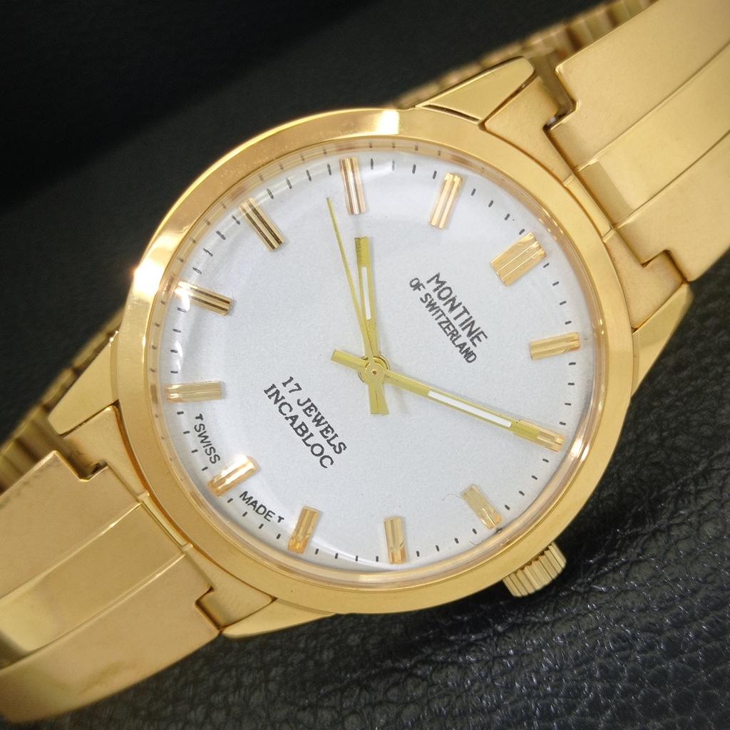 

ВОССТАНОВЛЕННЫЕ ВИНТАЖНЫЕ ЧАСЫ MONTINE OF SWITZERLAND 17J МУЖСКИЕ ПОЗОЛОЧЕННЫЕ ЧАСЫ a285404-10 Montine-a285404-2