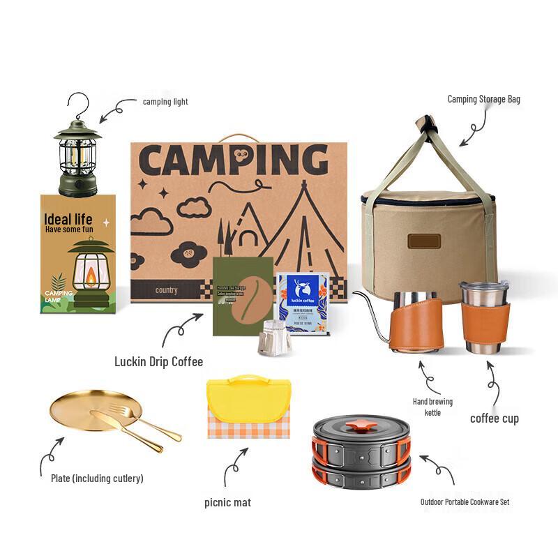 Wuyi Portable Outdoor Pour-Over Coffee & Camping Cookware Set