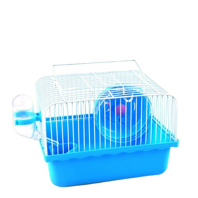 Portable Single-Layer Villa Hamster Cage - Small Pet Carrier