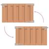 Garden Gate 100 X 60 Cm WPC and Aluminum Brown