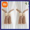 Xiaomi 2pcs Magnetic Wood Beaded Curtain Strap Curtain Buckle Clips Holdbacks Curtain Tie for Living Room Bedroom Home Decoration