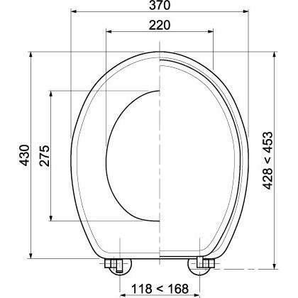 Wirquin abattant wc montréal - bois teinte chêne - charnière et visserie en laiton chrome