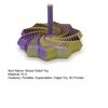 Expandable Sensory Fidget Star 3D Printed Fractal Stress Relief Toy Whirling Spiral Design Fidget Toy with Handle for Anxiety Relief Focus Enhancement