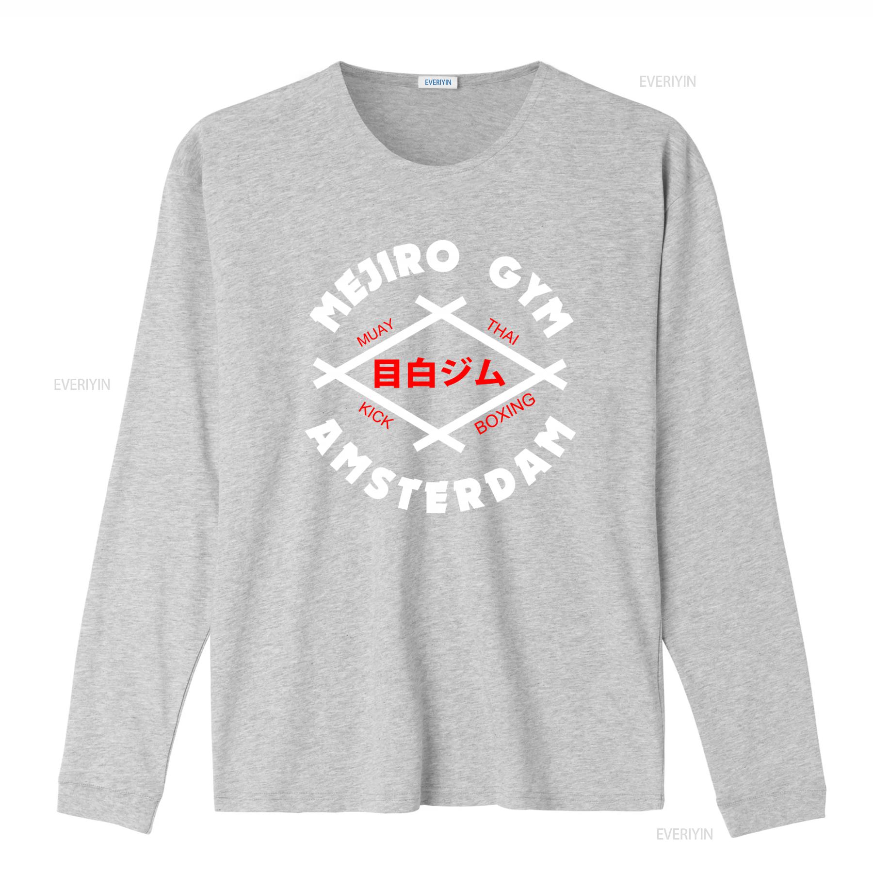 ZheXiong TEE Mejiro Gym Amsterdam Nederlandse Kickboksen Muay Thai Rob Kaman Peter Aerts T-shirt vintage Gewassen streetwear Unisex Comfortabel 2XL