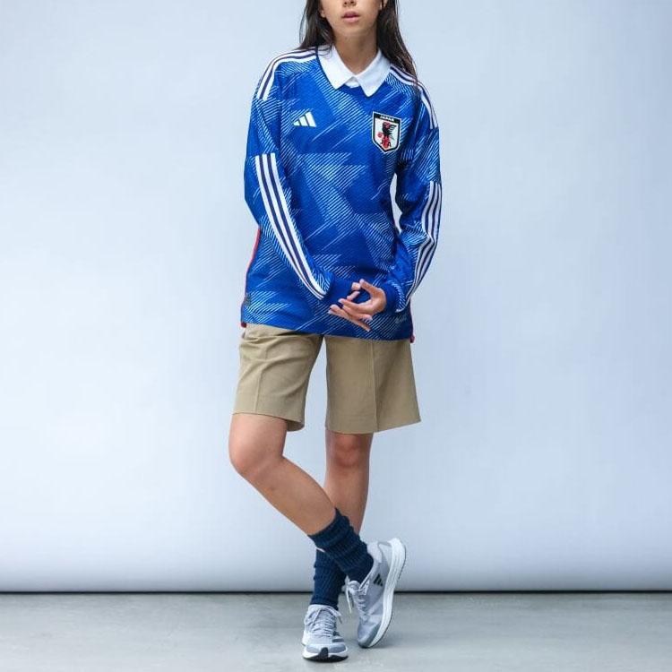 Adidas Soccer Jerseys Unisex Blue Moderate Straight Fit HC6301