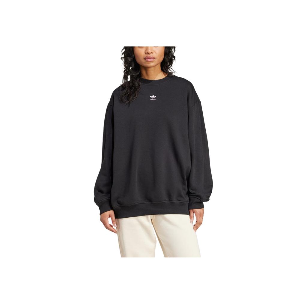 Adidas Originals Solid Color Crew Neck Long Sleeve Sweatshirt Women Sweatshirt IY1834