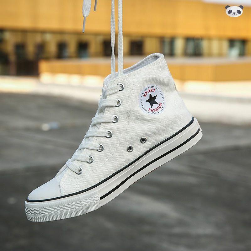 

Високі парусинові кеди чоловічі корейська версія тренд 1 весна та осінь нові Хараджуку ульззанг ретро універсальні студентські кеди 40 male