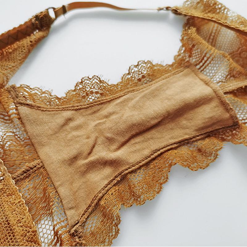 Women Briefs Sexy Panties Thin Belt Full Lace Thin Underpant Breathable Comfortable Ladies Panties Large Backless Matching Panties Thong